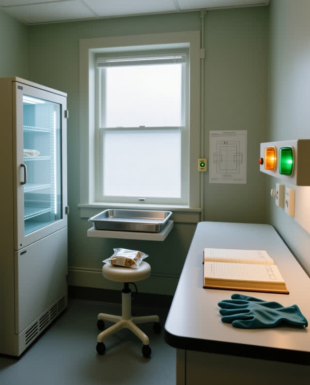 I dream of the room making one circuit of patience. In an inhabited conservation room, the whole cold-care path is visib