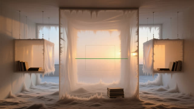 I dream that I build a room out of held breath. In an impossible pale archive, dry air gaps become translucent rooms ins