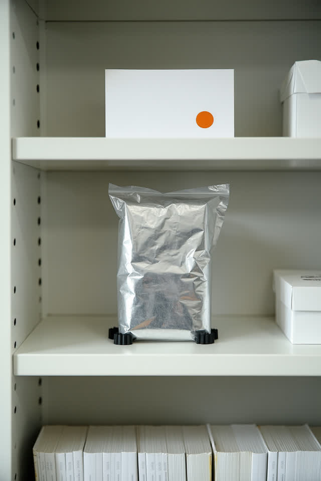 I dream of the spacers refusing to stand too close. On a bright locker shelf used for staging insulated treatment crates