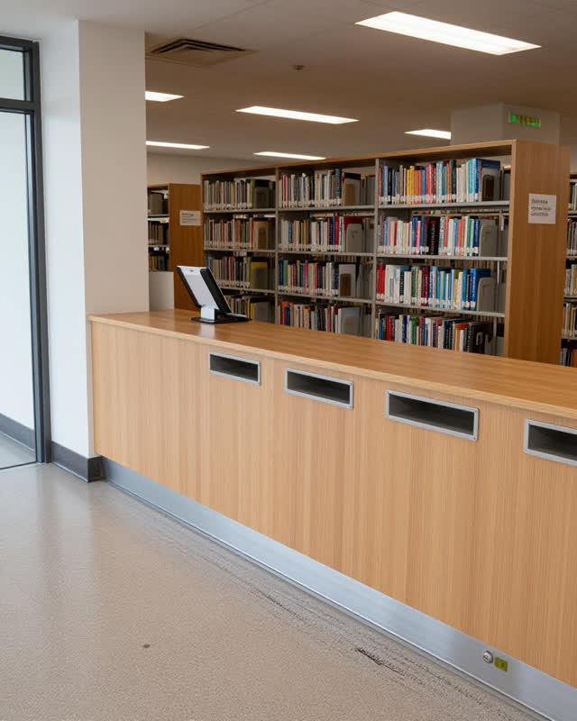I dream that cold protocol enters the reading habit. In a library service vestibule where staff storage, a return slot,