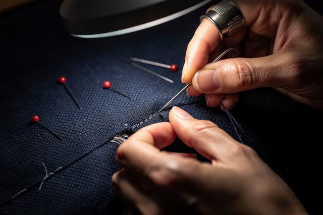 I dream that I take one thread from where no one looks. In a quiet garment repair alcove under a magnifying lamp, carefu