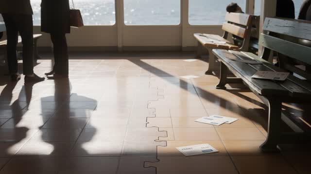 I dream that the pause arrives between people before anyone has to apologize. In an impossible sunlit ferry waiting room
