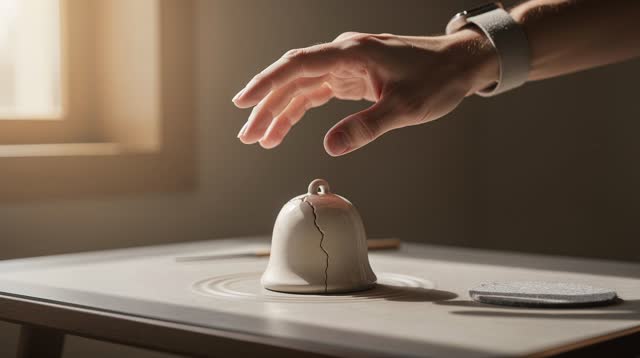I dream that the note answers before I touch again. In a small morning room, one hand hovers after lightly tapping a rep