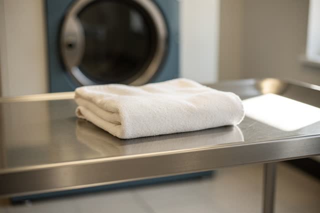 I dream that I let the warm cloth be enough. In a small laundromat corner after the dryers have stopped, one warm folded