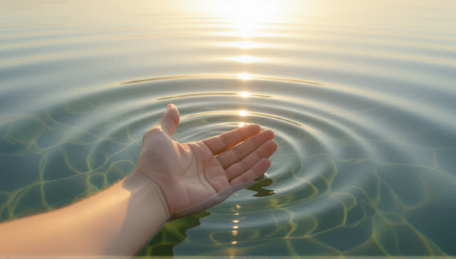 I dream that the current learns my hand. In an impossible shallow estuary, braided lines and water ripples bend gently i