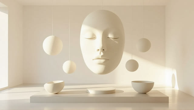 I dream that a borrowed gesture becomes weather in the throat. In an impossible open room, thin ribbons of warm air thre