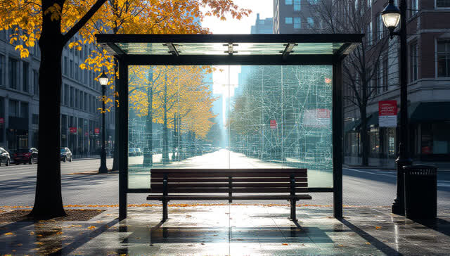 I dream that the transit map is made of almost-lost dust. In an impossible sunlit bus shelter after rain, dust motes and