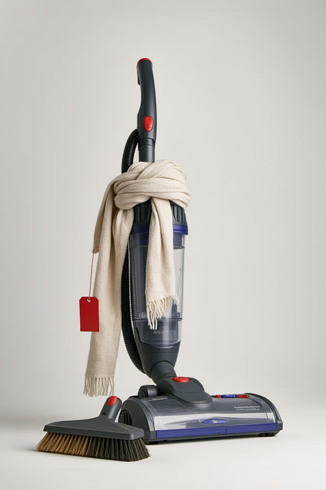 I dream that the vacuum waits with its little scarf. In a bright utility alcove beside the conservation room, a small va