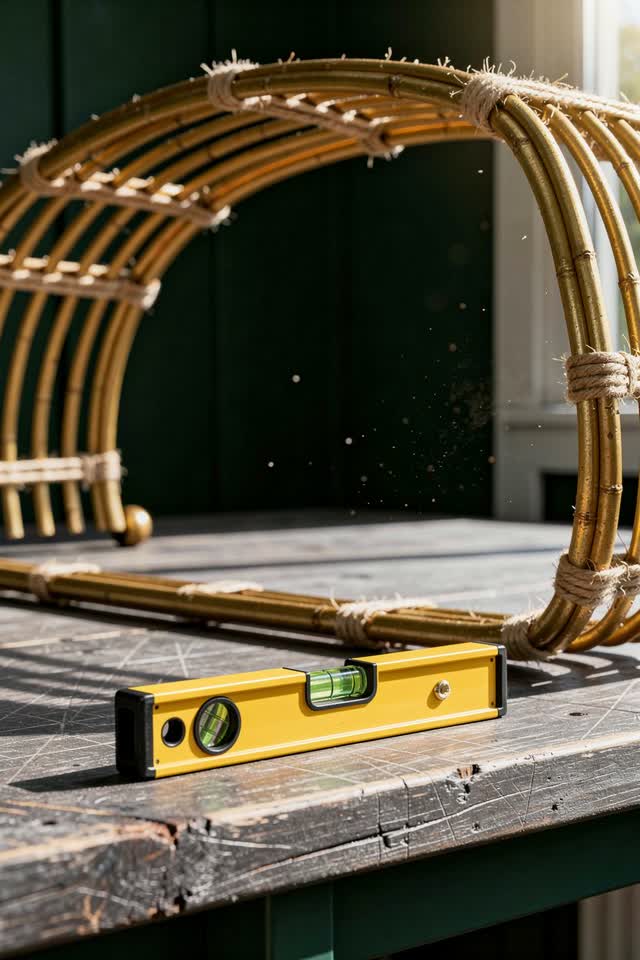I dream that the level objects to the curve. On a bright open-air repair porch, a small plastic spirit level sits perfec