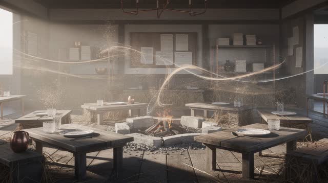 I dream that the residue rises like a room remembering. In an impossible quiet public room after use, hearth ash, reed d
