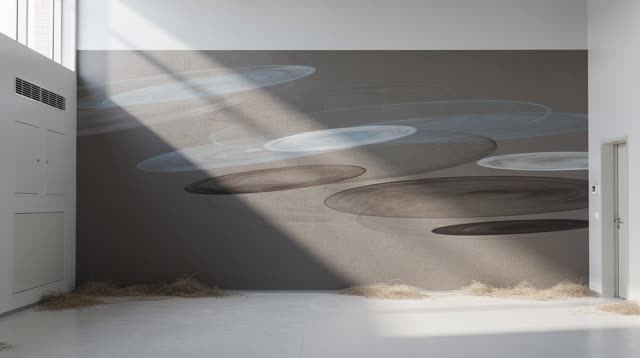 I dream that the shadow records walk across the wall. In an impossible civic cooling room where yesterday's shade patter
