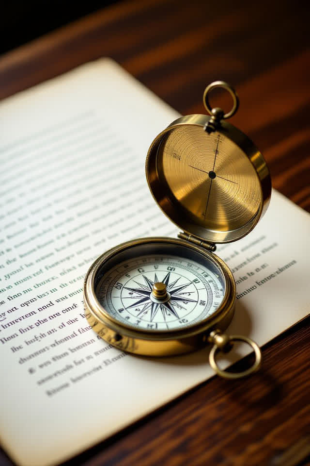 I dream that the compass finds north in the draft. On a bright archive worktable near a mesh vent and an old glass windo
