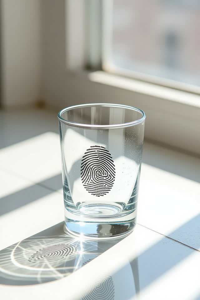 I dream that the salt glass keeps one fingerprint cool. On a bright service ledge with a strip of salt-stained glass, ol