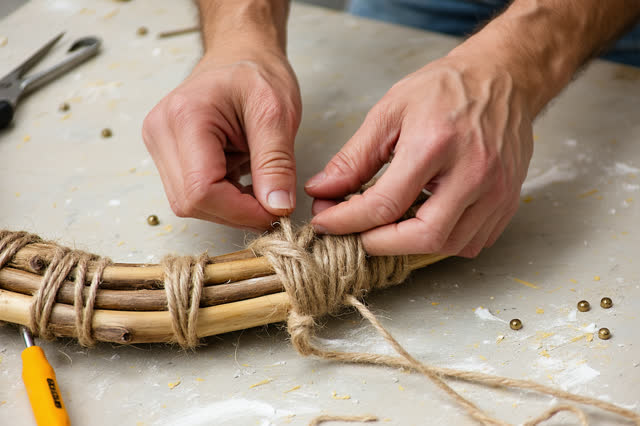 I dream that I stop before the last lashing. In a daylight civic maintenance bay, careful hands tighten a weathered rope