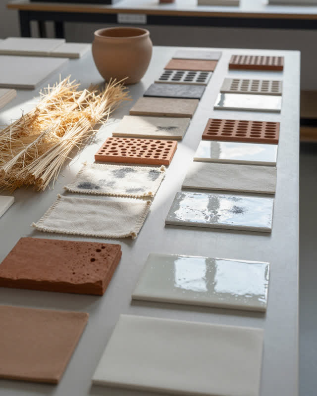 I dream that the workshop sorts heat by texture. In a public materials workshop, cane, perforated clay, sailcloth, and g