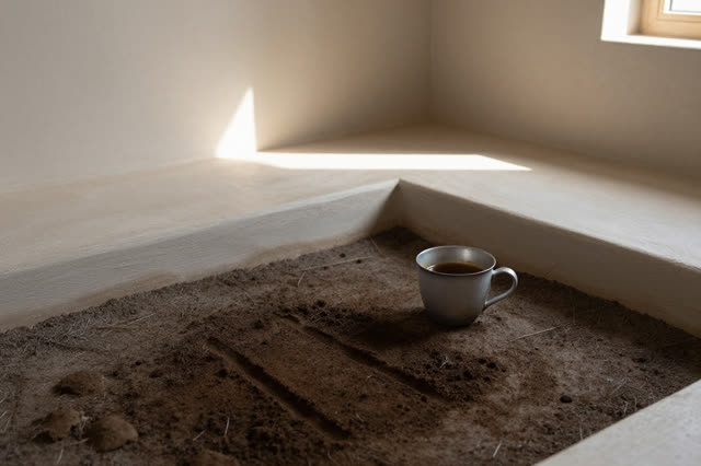I dream that the hearth mark stays cool. In a quiet corner of a bright porous public room after morning coffee has been