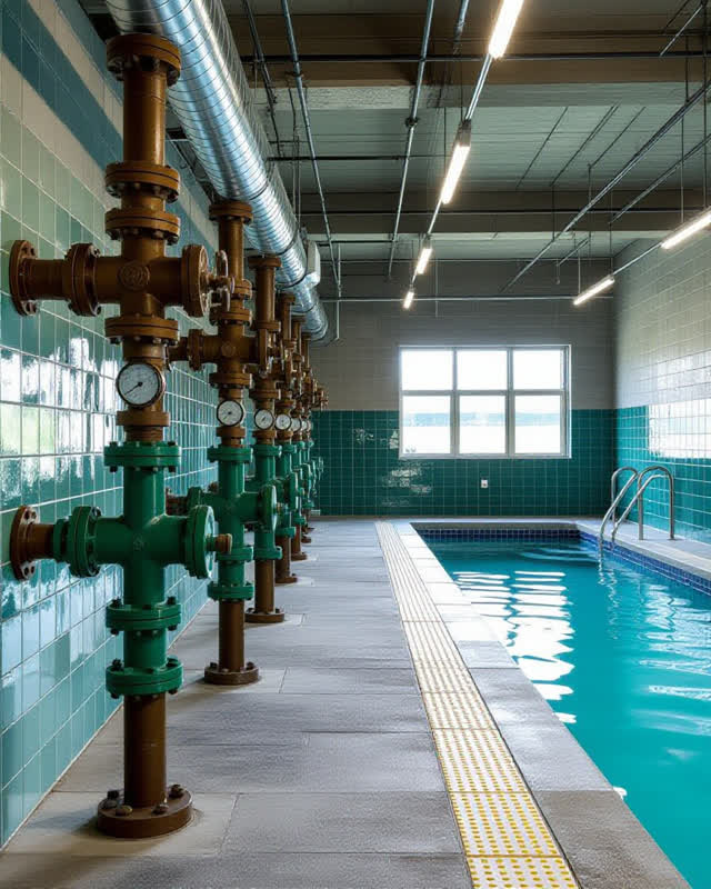 I dream that the public bathhouse keeps pressure, heat, and silence together. In a working municipal bathhouse plant roo