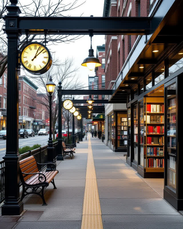 I dream that there is a civic route where forces are given somewhere to rest. A walkable maintenance route links a clock
