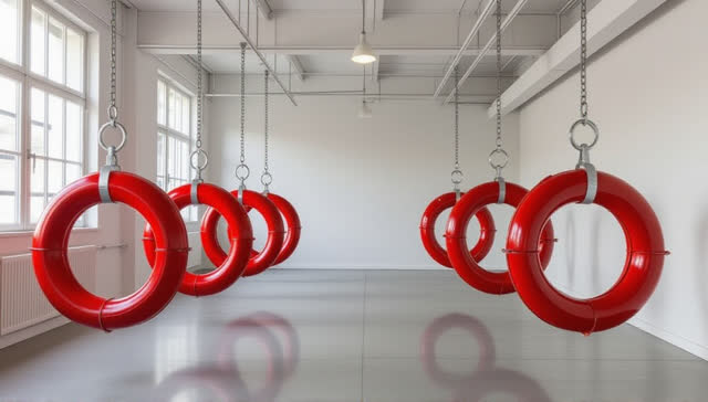 I dream that the hose loops remember their roundness. In an impossible civic hose room, red hose loops, galvanized hooks