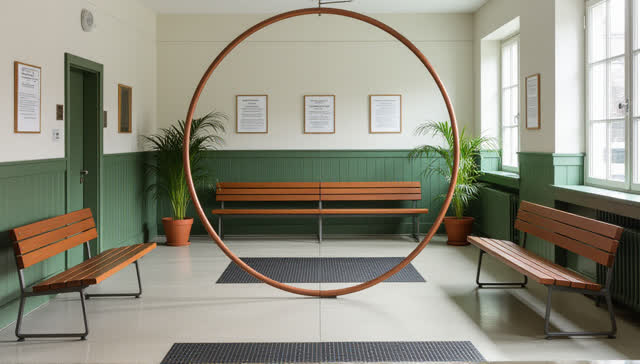 I dream that the public room learns to be magnetically quiet. In an impossible civic waiting room crossed with a waterfr