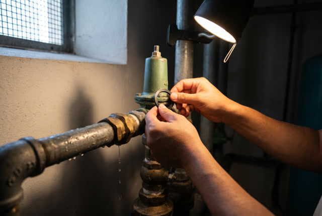 I dream that I repack the seal until the pressure stops arguing. In a compact pump-room alcove beside a public fountain