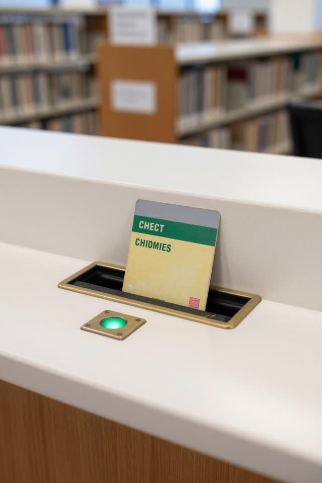 I dream that the library slot returns the cards it does not trust yet. In a bright branch-library return counter, an old