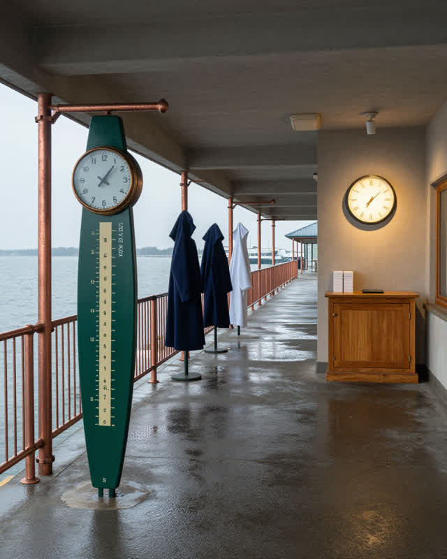 I dream that the harbor instruments agree without becoming one machine. In a covered harbor commons, a tide board, publi